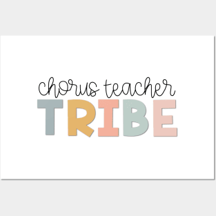 Chorus Teacher Tribe Muted Pastels Posters and Art